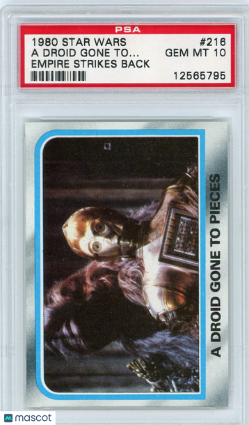 1980 Star Wars Empire Strikes Back A Droid Gone To Pieces #216 PSA 10