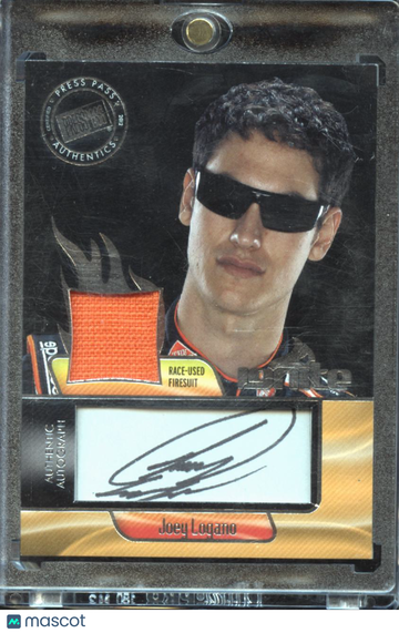 2012 Press Pass Ignite Ink Joey Logano #II-JL Authentic Autograph Race-Used Firesuit