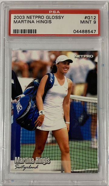2003 Netpro Glossy Martina Hingis PSA 9 Mint #G12 Pop 7