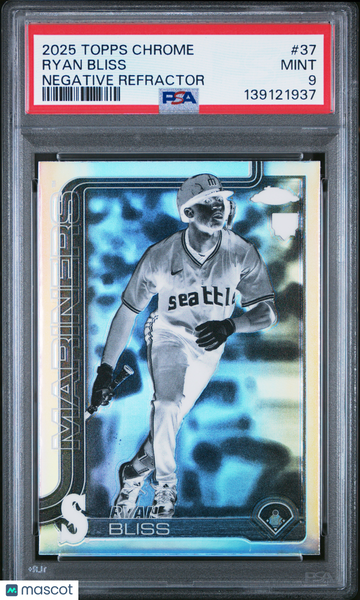 2025 Topps Chrome Ryan Bliss #37 Negative Refractor PSA 9