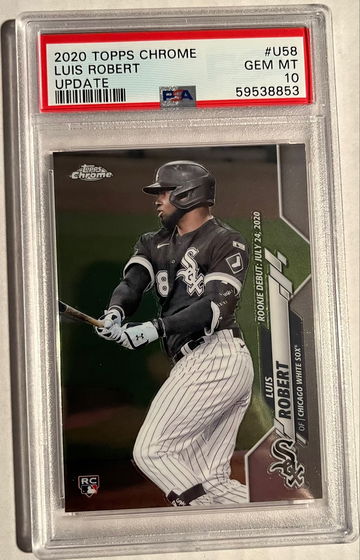 PSA 10 Gem Mint 2020 Topps Chrome Update LUIS ROBERT Rookie RC 
