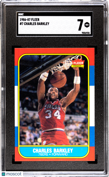 1986-87 Fleer Charles Barkley #7 SGC 7