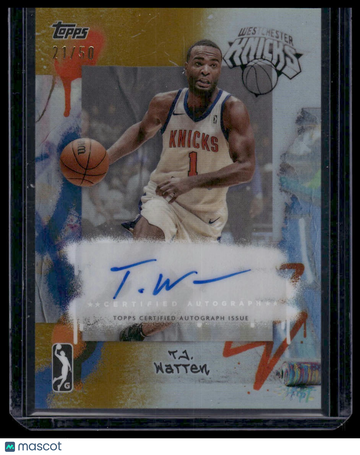 2025 2024-25 Topps G League Basketball T.J. Warren #AU-TW Gold /50 Topps