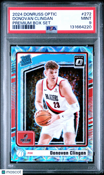 2024 Panini Donruss Optic Donovan Clingan #272 Premium Box Set /249 Short Print Nicely Centered Parallel/Variety Rookie