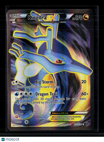 2016 Fates Collide Kingdra EX Holo Ultra Rare FA #122/124