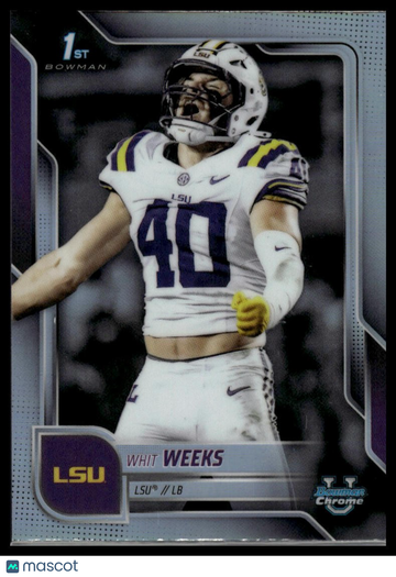 2025 Bowman Chrome University Whit Weeks #128 Refractor