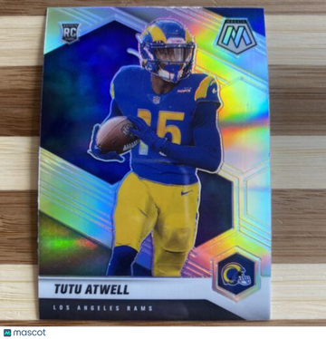 2021 Panini NFL Mosaic Tutu Atwell RC Silver Variation No. 320-V  Rams