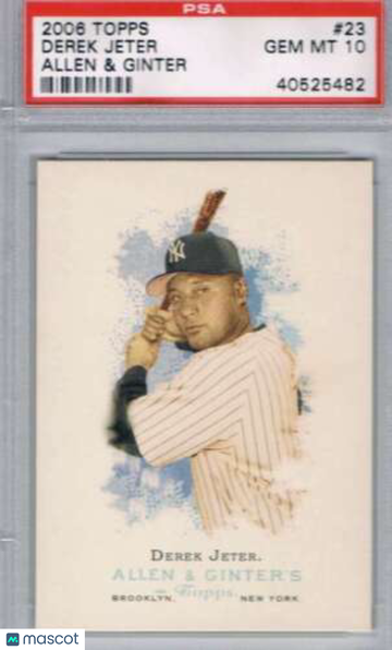 2006 Topps Allen & Ginter Derek Jeter #23 Allen & Ginter PSA 10