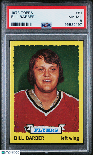 1973-74 Topps Bill Barber #81 PSA 8