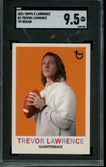  Have one to sell? Sell now - Have one to sell? Details about  2021 Topps 59 Design ROOKIE RC Trevor Lawrence #5 SGC 9.5