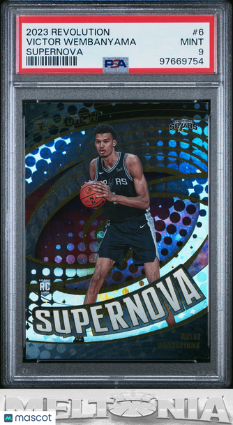 2023-24 Panini Revolution Victor Wembanyama #6 Supernova RC PSA 9