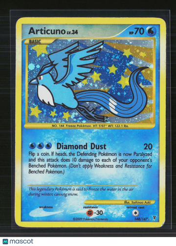 2009 Platinum – Supreme Victors Articuno Holo Secret Rare SR #148/147