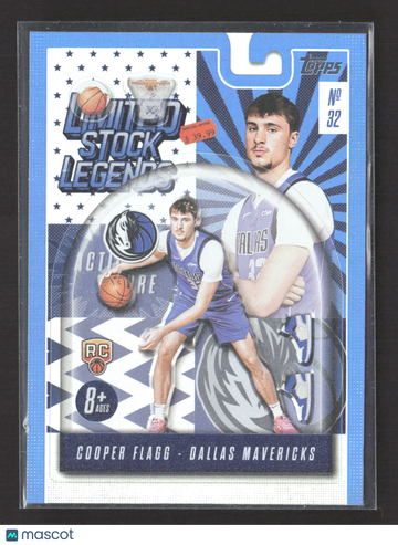 2025 Topps Limited Stock Legends Cooper Flagg #LST-1 RC