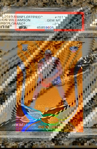 2019-20 Panini Certified  Zion Williamson RC Rookie# /99 PSA 10 GEM MINT