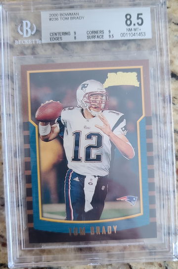2000 Bowman Tom Brady BGS 8.5