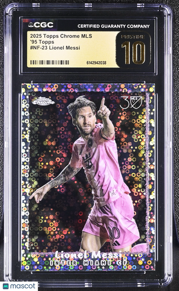2025 Topps Chrome MLS Lionel Messi #NF-23 '95 Topps CGC 10