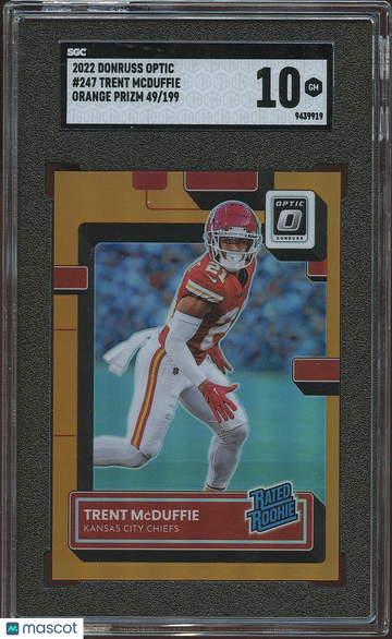 2022 Donruss Optic Trent McDuffie #247 Optic Rookie SGC 10 Panini Authentic