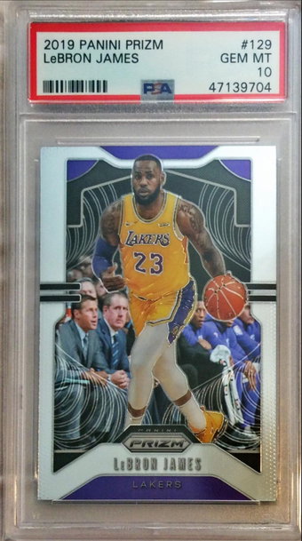 Lebron James 2019 Panini Prizm PSA 10