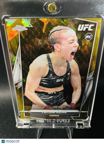 2026 Topps Chrome UFC Fatima Kline #158 Gold Atomic Refractor /50 RC