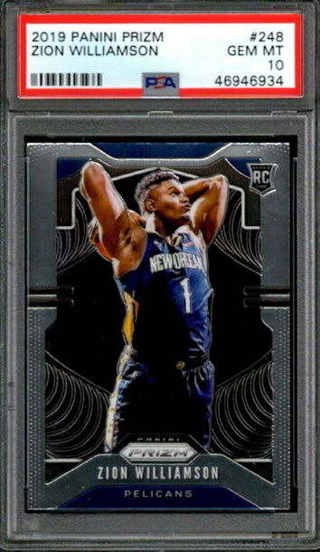 Zion Williamson 2019 Prizm RC PSA 10