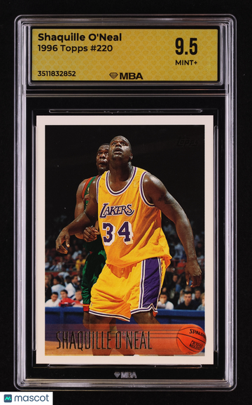 1996 Topps Shaquille O'Neal #220 MBA 9.5