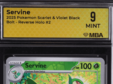2025 Pokemon Scarlet & Violet Black Bolt Servine Reverse Holo MBA 9 #2