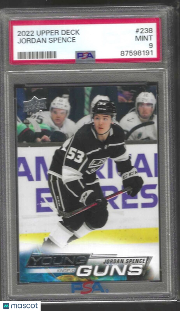 2022 Upper Deck Jordan Spence #238 PSA 9