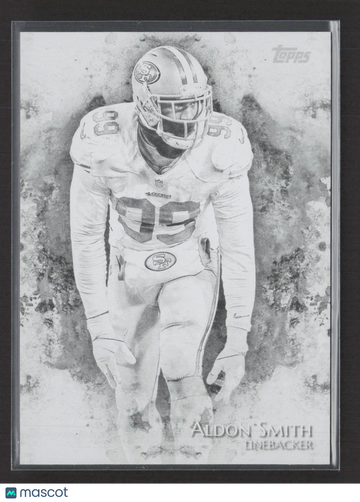 2014 Topps Inception Aldon Smith #99 Printing Plate Black /1