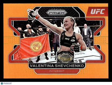 2022 Panini Prizm UFC - [Base] - Orange Prizm Valentina Shevchenko #52 Orange Prizm