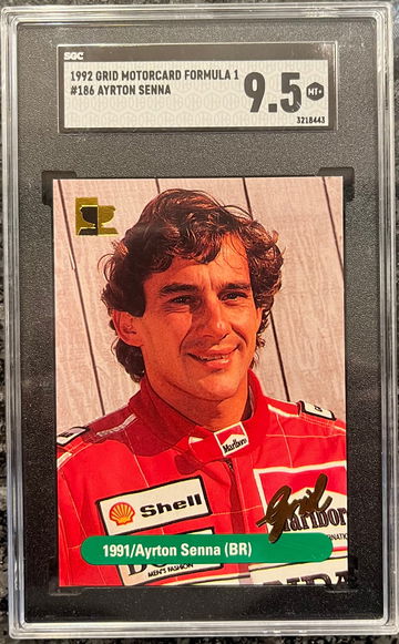 Ayrton Senna 1992 Grid Formula One SGC 9.5 #186