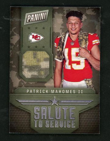 2017 Panini Black Friday Salute to Service Patrick Mahomes II #SS-PM2 Patch