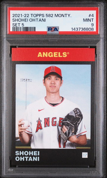 2021 Topps 582 Montgomery Set 5 Shohei Ohtani #4 PSA 9