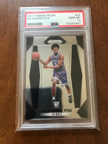 De'Aaron Fox 2017 Prizm