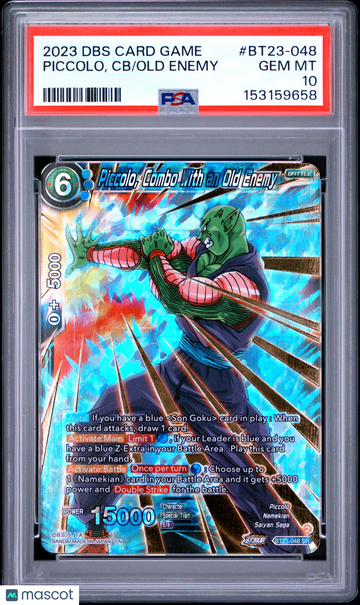 2023 Dragon Ball Super Card Game Series 23 Perfect Combination Piccolo, CB PSA 10 #BT23-048
