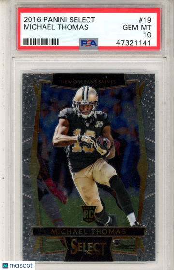 2016 Panini Select Michael Thomas #19 PSA 10