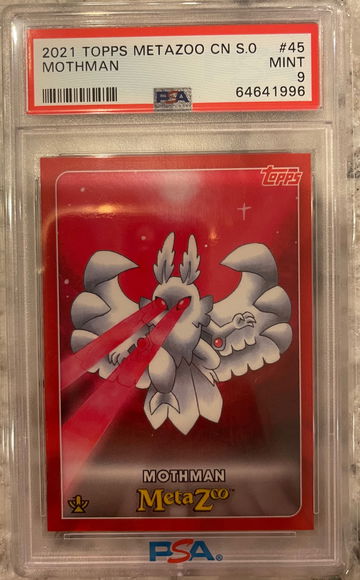 2021 Topps Metazoo MOTHMAN Cryptid Nation Series 0 #45 PSA 9 Mint