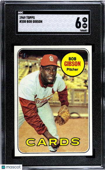 1969 Topps Bob Gibson #200 SGC 6