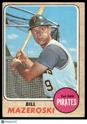 1968 Topps Bill Mazeroski #390