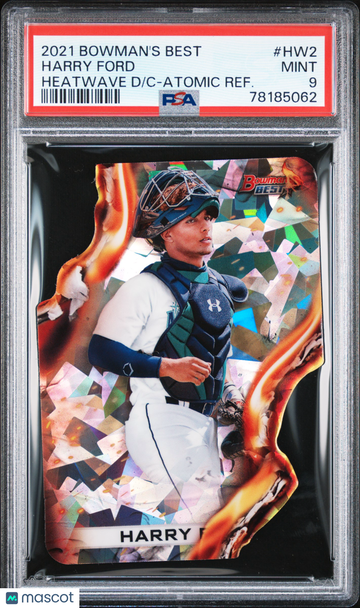 2021 Bowman's Best Heatwave Die-Cuts Harry Ford #HW2 Atomic Ref PSA 9