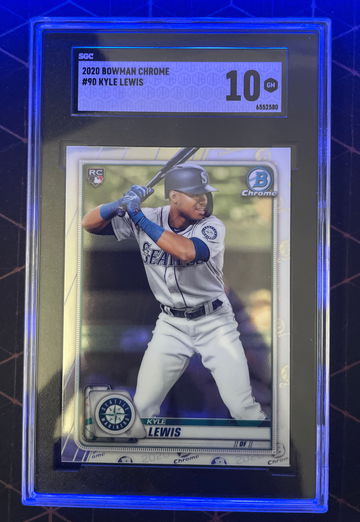 2020 Bowman Chrome #90 Kyle Lewis SGC 10
