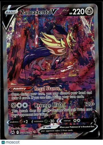 Zamazenta V 2023 Crown Zenith Holo SAR #GG54/GG70