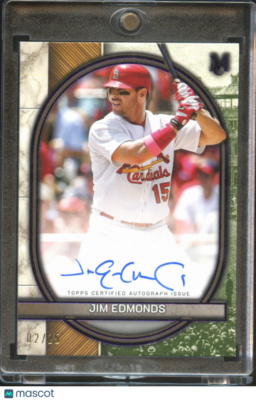 2025 Topps Museum Collection Jim Edmonds #AA-JE /25 Archival Autograph