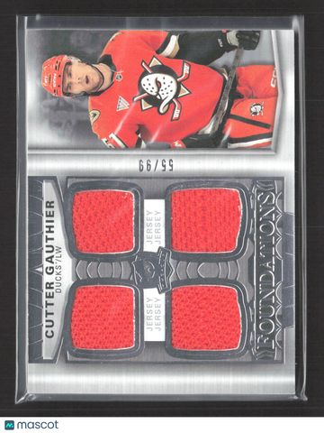 2025 Upper Deck The Cup Foundations Cutter Gauthier #F-CG Quad Jersey