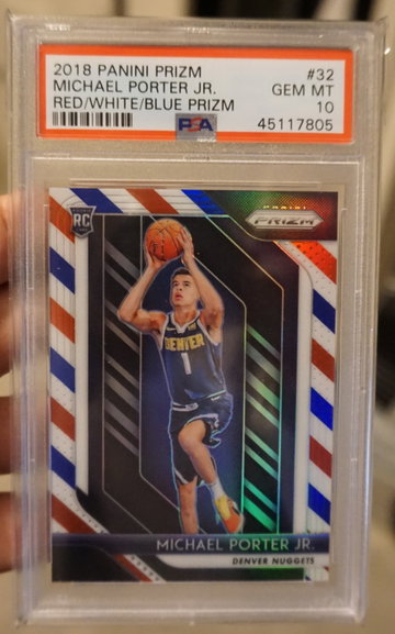 2018-19 Michael Porter Jr. RWB Prizm (PSA 10)