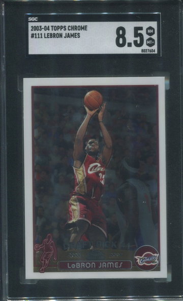 Lebron Topps Chrome SGC 8.5