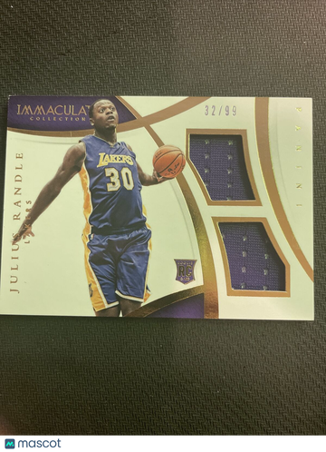 2014-15 Panini Immacolato Doppio Memorabilia / 99 Julius Randle Recluta