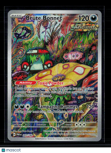 2023 Paradox Rift Brute Bonnet Holo Secret Rare #207/182