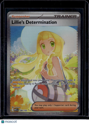 2025 Pokemon Scarlet & Violet Megumi Lillie's Determination Secret Rare #184/132
