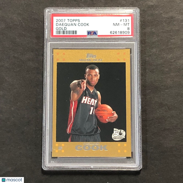 2007 Topps Daequan Cook #131 Gold PSA 8