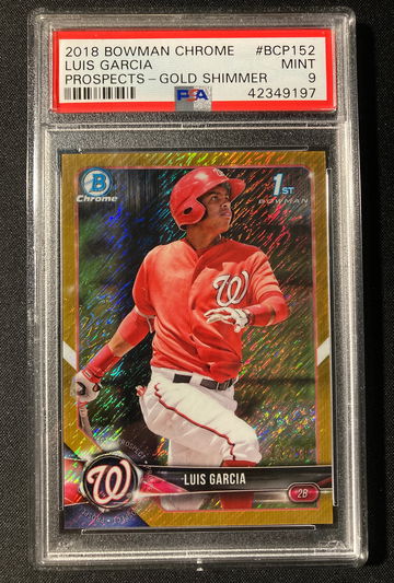 Luis Garcia 2018 Bowman Chrome Gold Shimmer